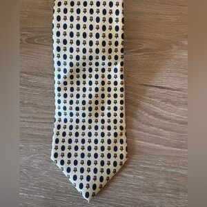 Lanvin Paris Vintage Silk Tie – Geometric Print